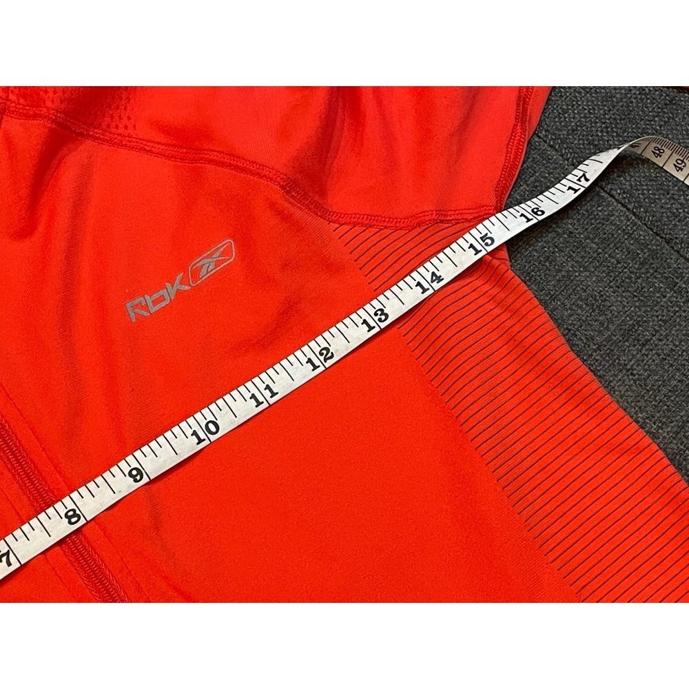 Reebok Red Half Zip Pullover Athletic Top Sz M - Picture 8 of 10